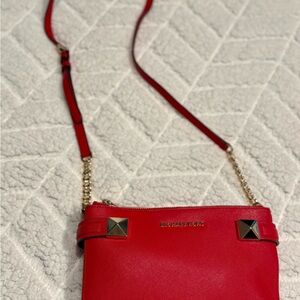 Michael Kors Scarlet Crossbody Bag with Gold Accents